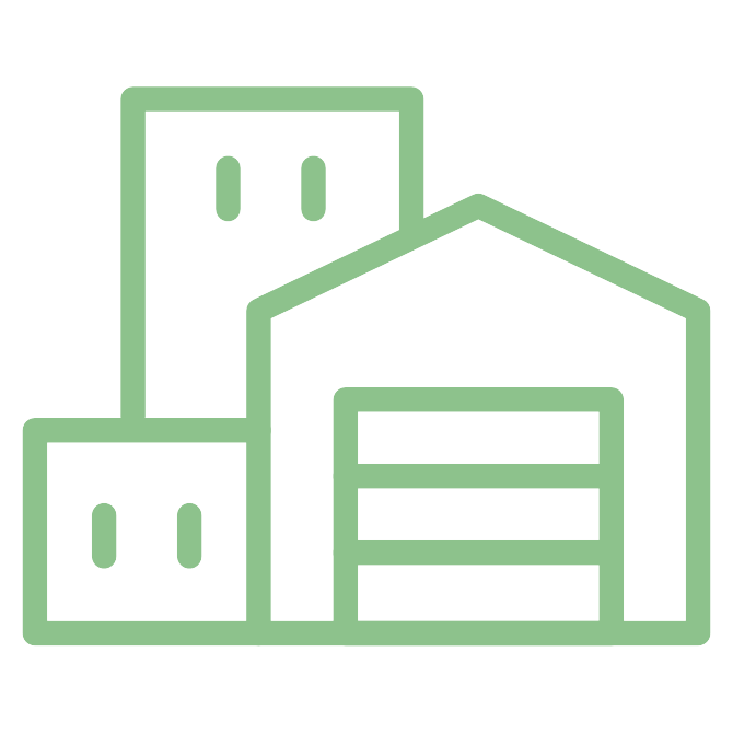 Commercial and industrial development icon