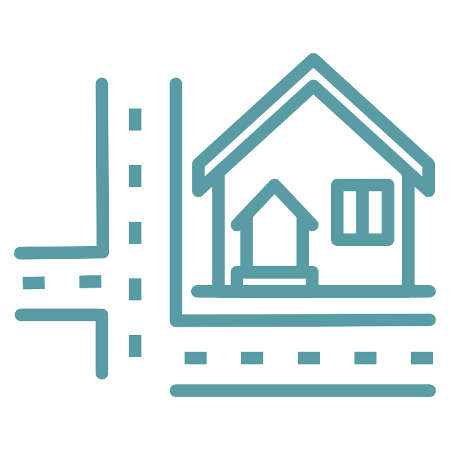 Residential development icon